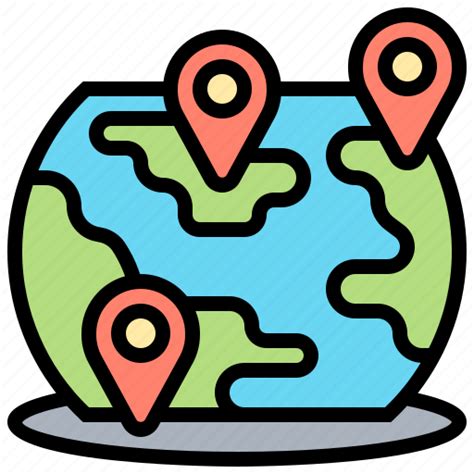 Geography Gps Location Map World Icon