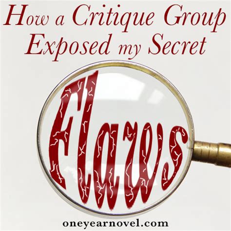 How A Critique Group Exposed My Secret Flaws