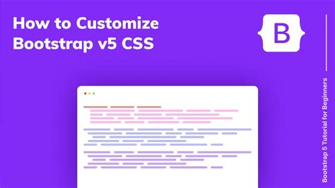 How To Customize Bootstrap Css Bootstrap 5 Tutorial Youtube