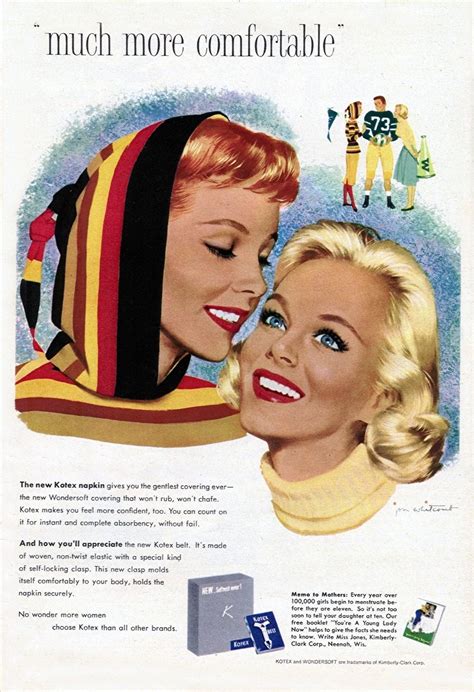 Nine Glamorous Kotex Ads From The 1950s Kotex Vintage Advertisements