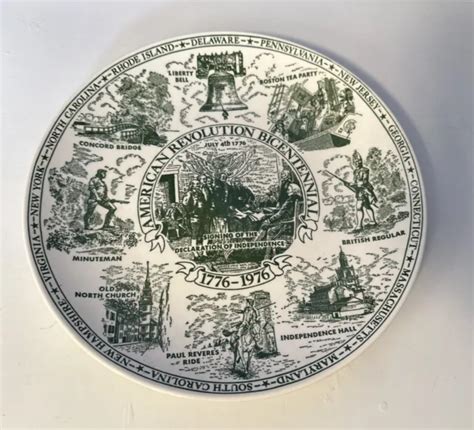 Vintage American Revolution Bicentennial Collectors Plate 1976
