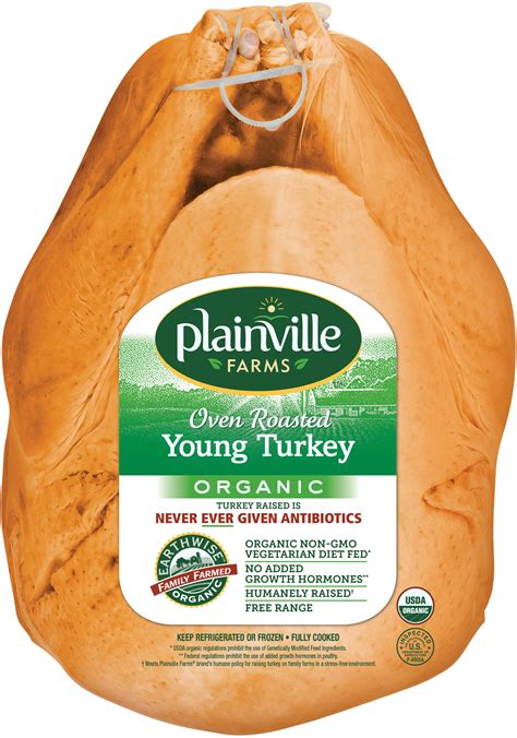 organic whole turkey products — plainville farms