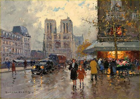 Notre Dame De Paris Par Les Peintres Édouard Léon Cortès 1882 1969