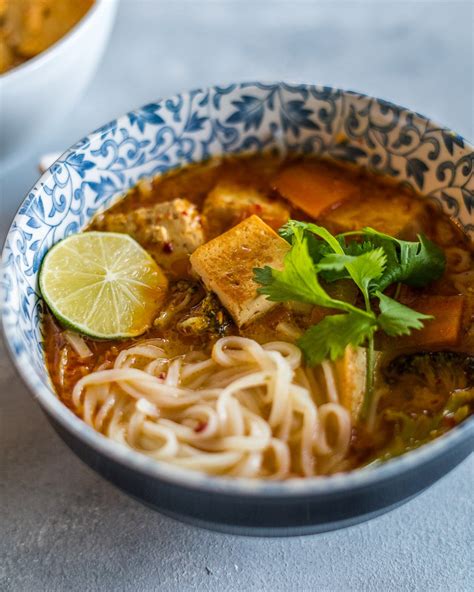 Vegan Thai Coconut Noodle Soup Six Hungry Feet