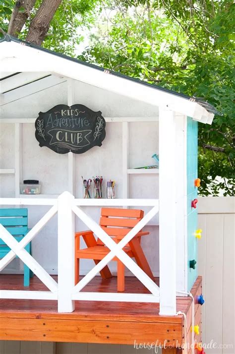 How To Build An Outdoor Playhouse For Kids Houseful Of Handmade