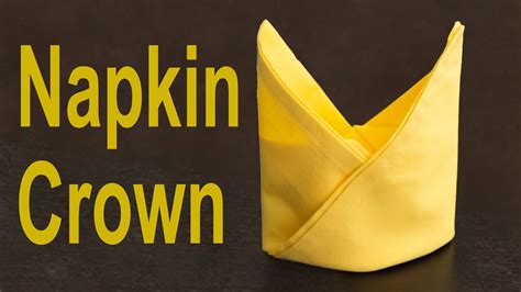 Napkin Crown Tutorial Youtube