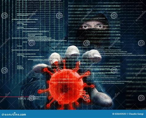 Hacker And Computer Virus Concept Stock Photo Image Of Confidential