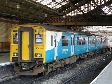 Uk Class 150 Dmu 150278 Arriva Trains Wales Crewe 17 6 0