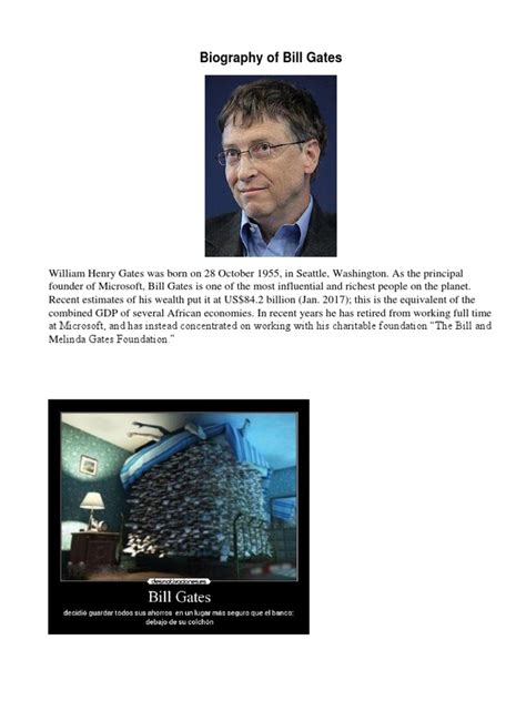 Biography Of Bill Gates Microsoft Microsoft Windows