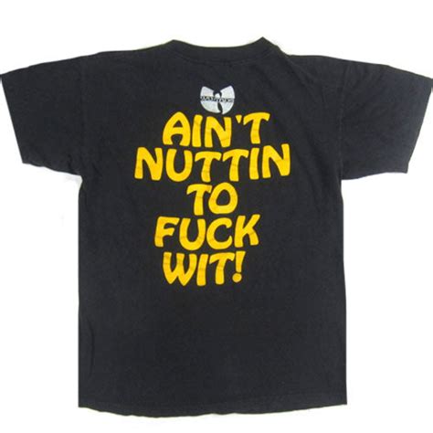 Vintage Wu Tang Aint Nuttin To Fuck Wit T Shirt Hip Hop Rap 90s