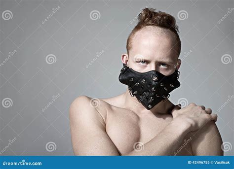 redhead fashion man model in muzzle stock image image of muzzle pause 42496755