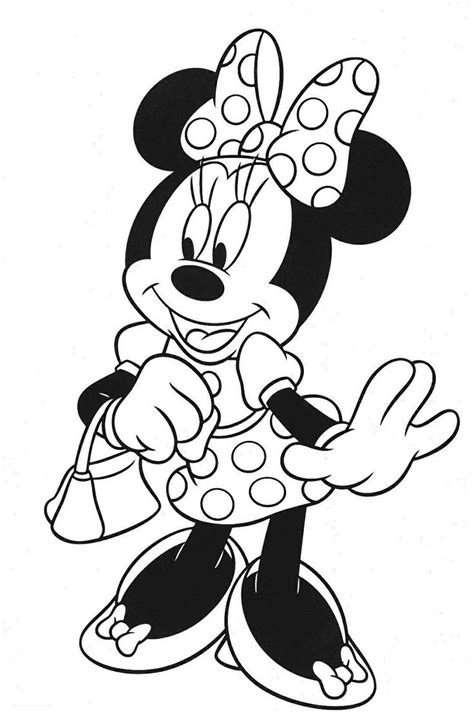 150 Best Minnie Mouse Coloring Pages Images On Pinterest Disney