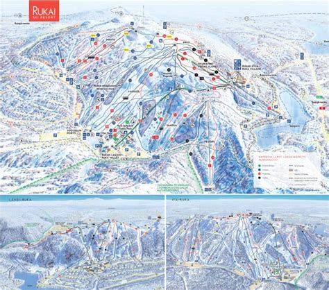 Ruka Ski Resort Piste Ski Maps
