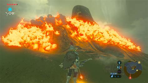 Breath of the wild's goron city is a north east location next to a huge towering volcano that dominates the skyline, a required visit as part of here's how you make your way to the region's eldin tower, go north with fire protecting elixirs, get free firebreaker armor and arrive at goron city in one. Breath Of The Wild How To Make Fire With Flint