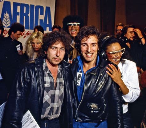 By Harry Benson Bob Dylan And Bruce Springsteen 1985 Los Angeles