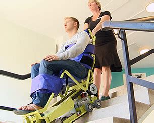 Most evacuation chairs are not able to be solely operated by the occupant, may only be used to travel downstairs, and offers no independent mobility for occupants once travel downstairs has been completed. Fire Evacuation Chair | Fire & Safety Solutions Ltd