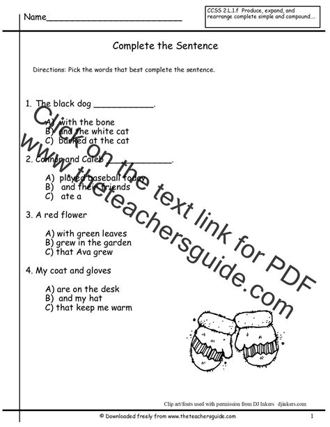 Copying Sentences Worksheets 2nd Grade