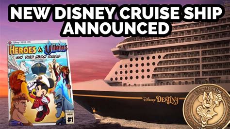 New Disney Cruise Ship Announced Disney Destiny Dcl 2025 Youtube