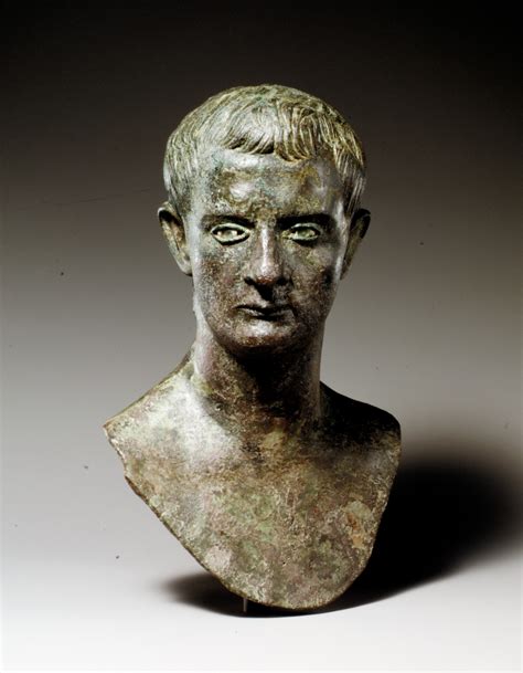 Bronze Portrait Bust Of The Emperor Gaius Caligula Roman Early
