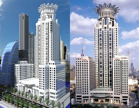 With a name like skyscraper city, most people will probably be able to deduce what this map looks like. Skyscraper in Minecraft versus real life inspiration ...