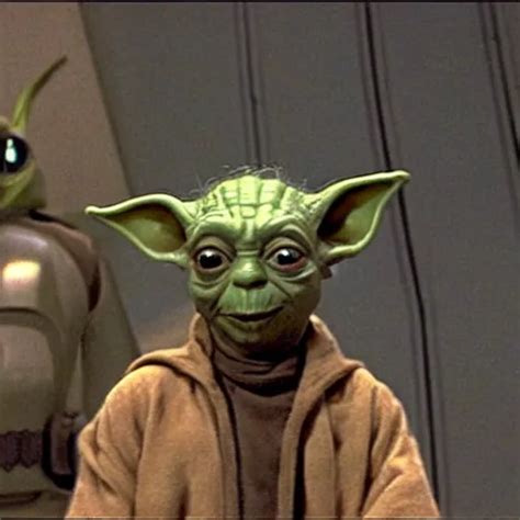 A Still A Yoda Jar Jar Binks Chimera In The Film Stable Diffusion