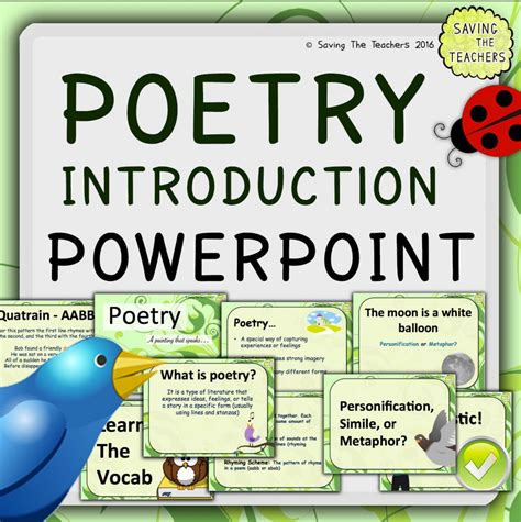 Poetry Introduction Powerpoint Amped Up Learning