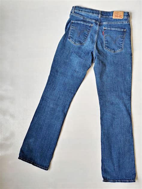 Levi S Classic Boot Cut Jeans Women S Blue Denim Etsy