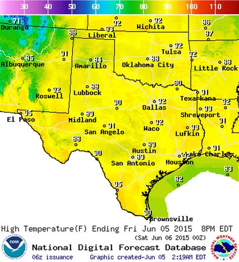 Climate Of Texas Wikipedia Texas Forecast Map Printable Maps