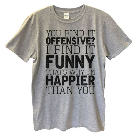 Funny Threadz Mens Offensive T Shirt “you Find It Offensive I Find