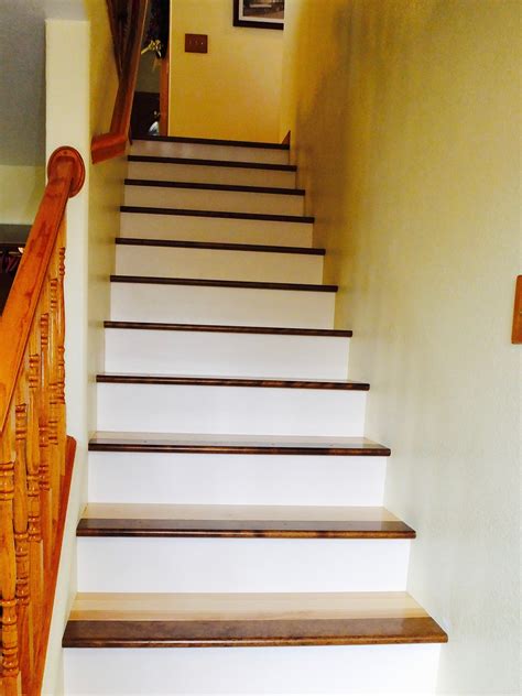 So wooden the stairs would be. How To Update Carpeted Stairs Into A Wooden Staircase ...
