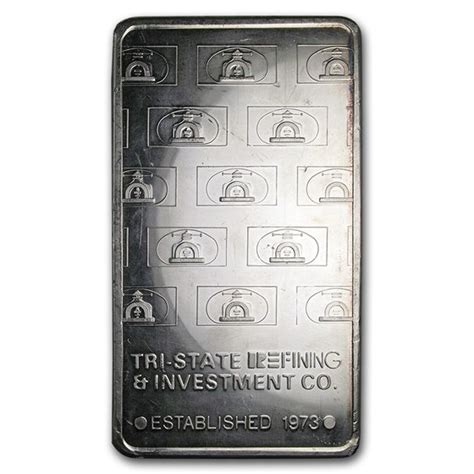 Buy 100 Oz Silver Bar Tri State Mint Apmex