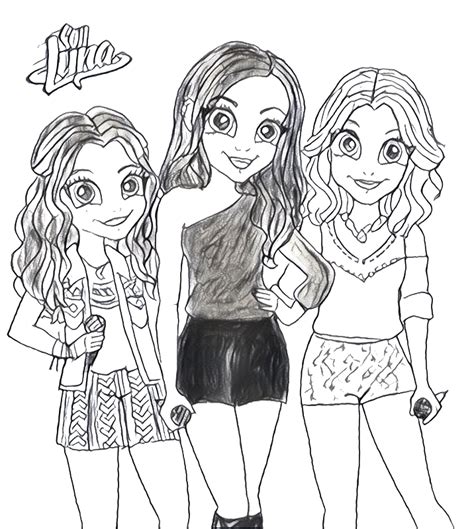 Soy Luna - Free Colouring Pages