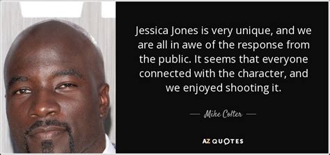 Best jessica jones quotes selected by thousands of our users! Mike Colter quote: Jessica Jones is very unique, and we are all in...