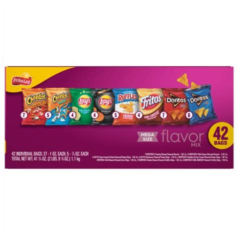 Frito Lay® Mega Size Flavor Mix Chips Variety Pack 42 Ct 1 Oz Harris Teeter