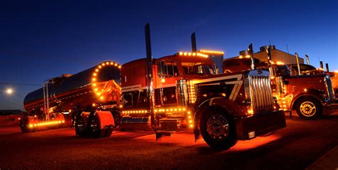 Big Rig Truck Stop Lights Peterbilt Trucks Custom Rig Truck Semi