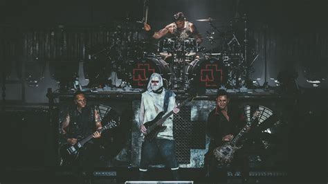 2560x1440 Resolution Black And White Printed Textile Rammstein Metal Band Concerts Band Hd