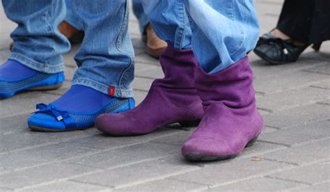 Free Images Shoe People Girl Woman Street Purple Boot Leg