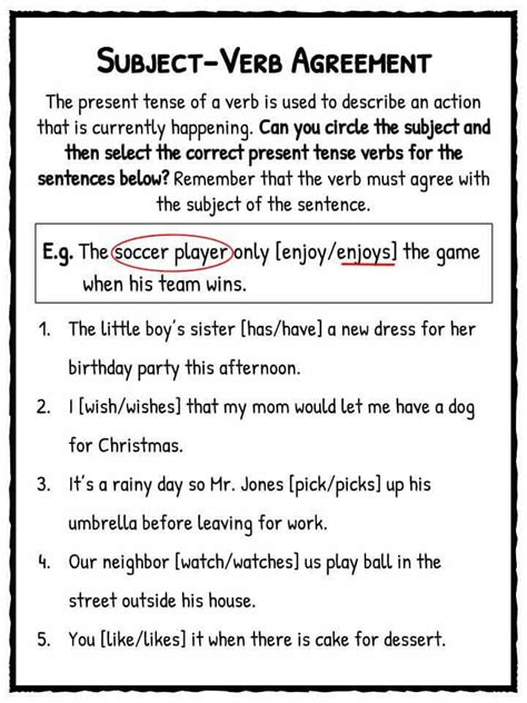 It also reflects the quality of a sentence and its structure and tells about how well a sentence is structured and written. Subject Verb Agreement Worksheet | Homeschooldressage.com