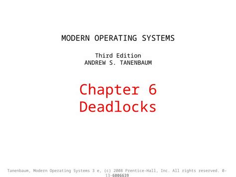 Ppt Modern Operating Systems Third Edition Andrew S Tanenbaum