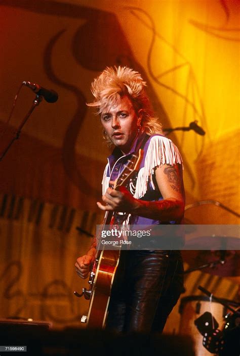 Lead Singer Of The Rock Group Stray Cats Brian Setzer Performs