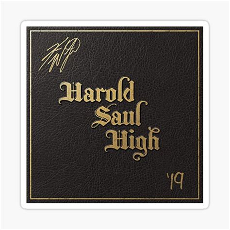 Harold Saul High Album Cover Sticker For Sale By Olivia Timm Redbubble
