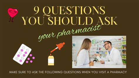 9 Questions You Should Ask Your Pharmacist Youtube
