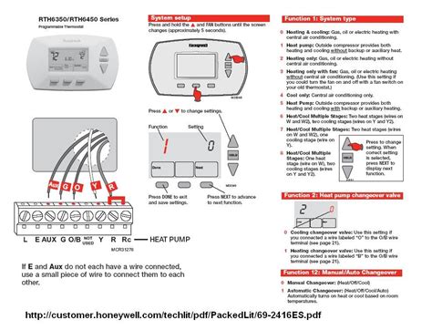 Honeywell Thermostat Wiring Diagram 6 Wire