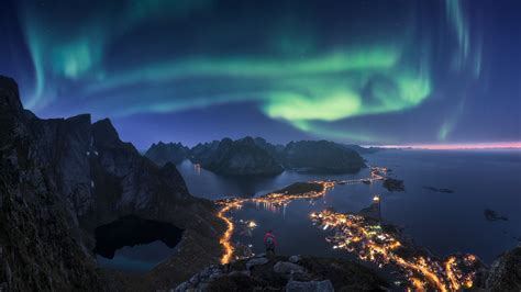 Best Aurora Borealis Images And Mountains 1920x1080 Download Hd