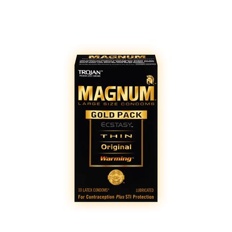 Magnum Gold Collection Large Size Condom Variety Pack Trojan