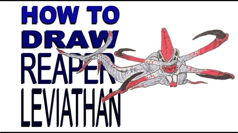 How To Draw A Reaper Leviathan Subnautica Youtube