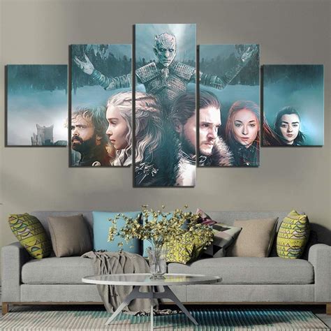 Canvas Game Of Thrones In 2020 Poster Wall Art Canvas Decor Art