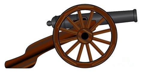 American Civil War Cannon Digital Art By Bigalbaloo Stock Fine Art