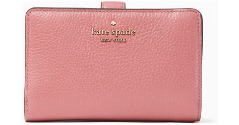 Kate Spade Leila Medium Compact Bifold Wallet In Pink Lyst