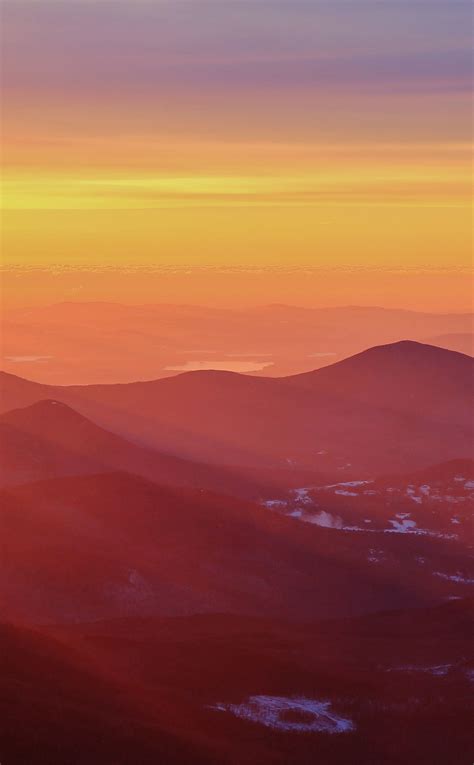 Download Wallpaper 950x1534 Horizon Sunrise Aerial View Landscape